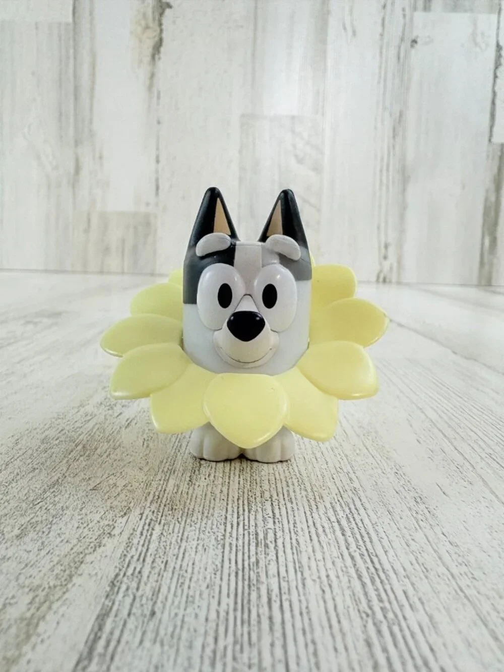 Bluey Muffin with Flower CONE of Shame Thumb Sucking Heeler Cousin Figure